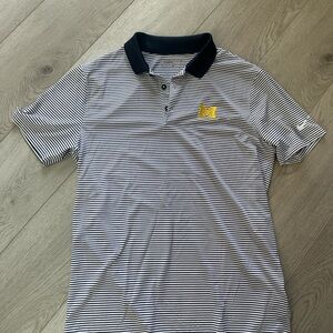 Striped Polo Shirt Nike golf Michigan size M
